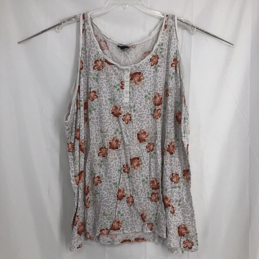 Torrid floral Animal Print Tank Top Shirt Size 6